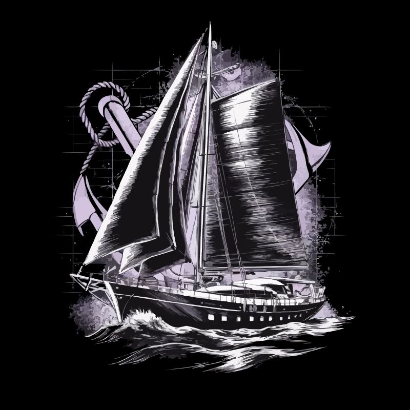 Segelboot mit Anker Geschenk