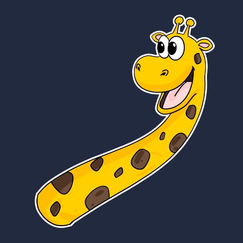 Giraffe Lachen Lächeln