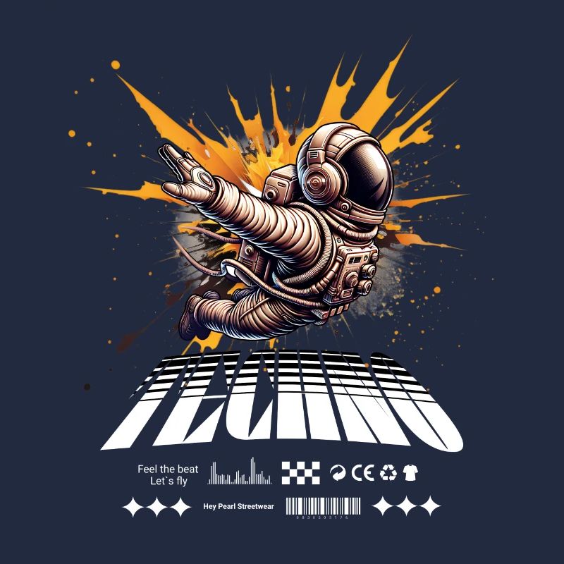 Astronaute en Spray Splash Techno
