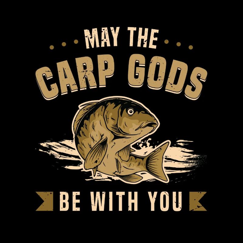 Pêche à la carpe Que les dieux de la carpe soient avec une canne à pêche