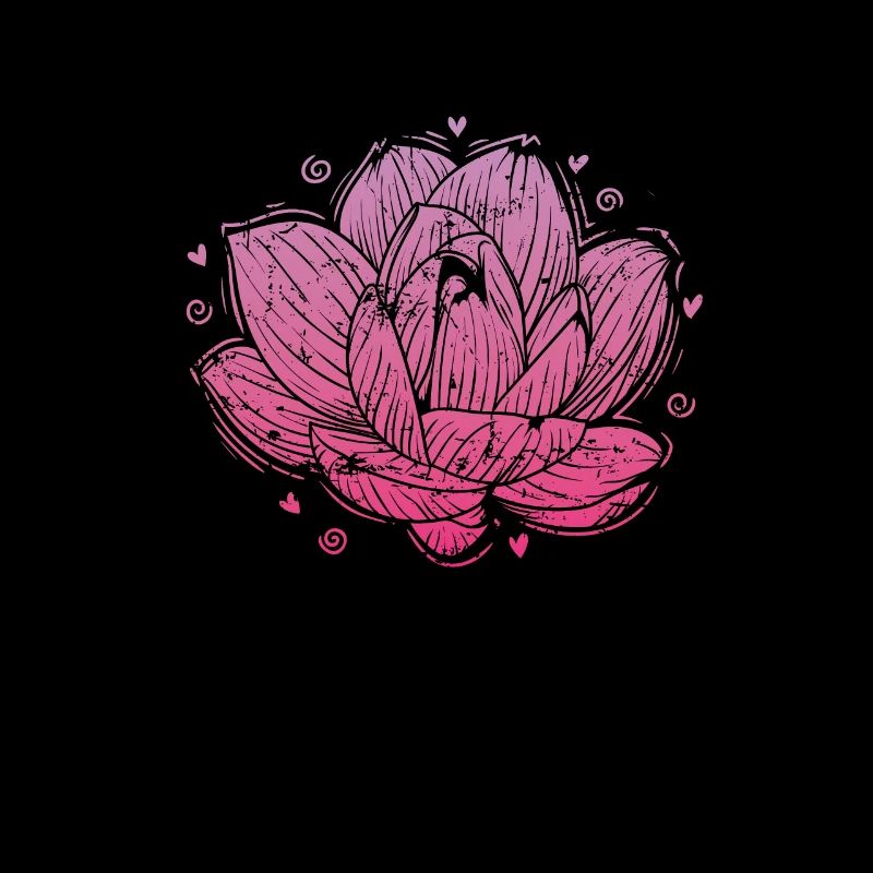 Fleur de lotus fleurit sur la plante