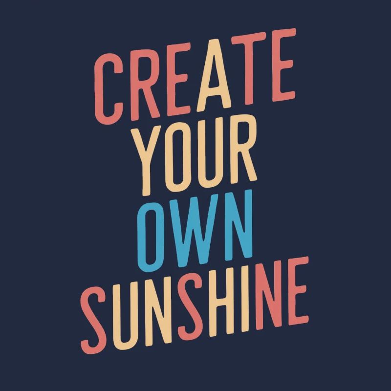Create Your Own Sunshine Bunte Buchstaben