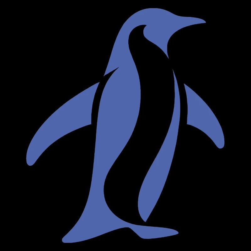 Pingouin Pôle Sud Silhouette Minimaliste