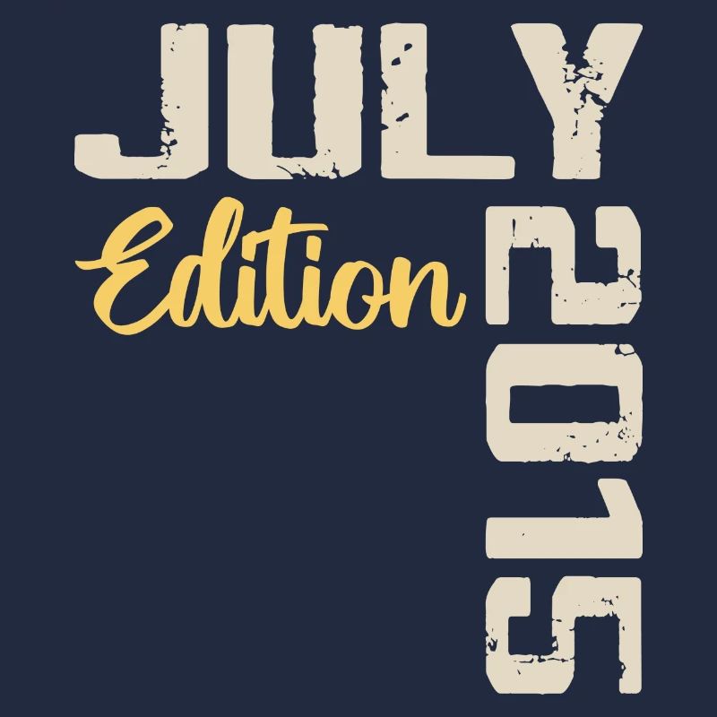 Juli 2015 Geburtstagsshirt Juli 2015