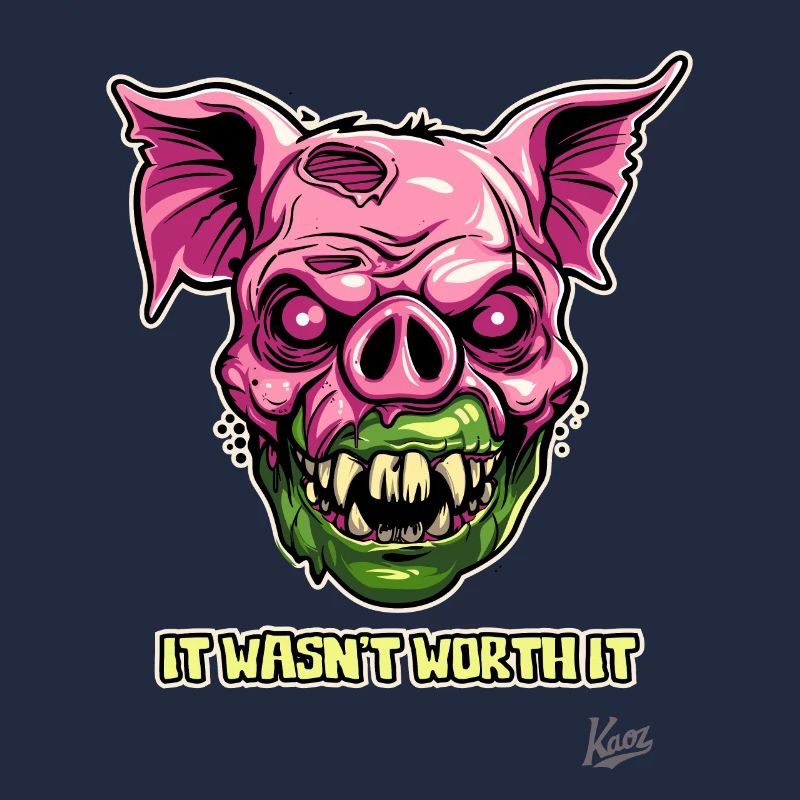 Zombie pig cosmetic surgery: It wasn't worth it
