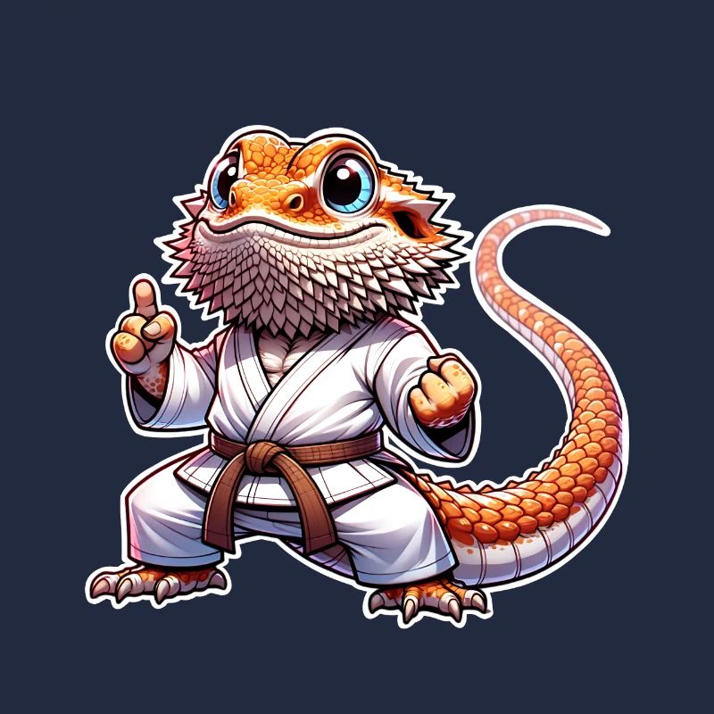 Bartagame Bartagamen Karate Samurai
