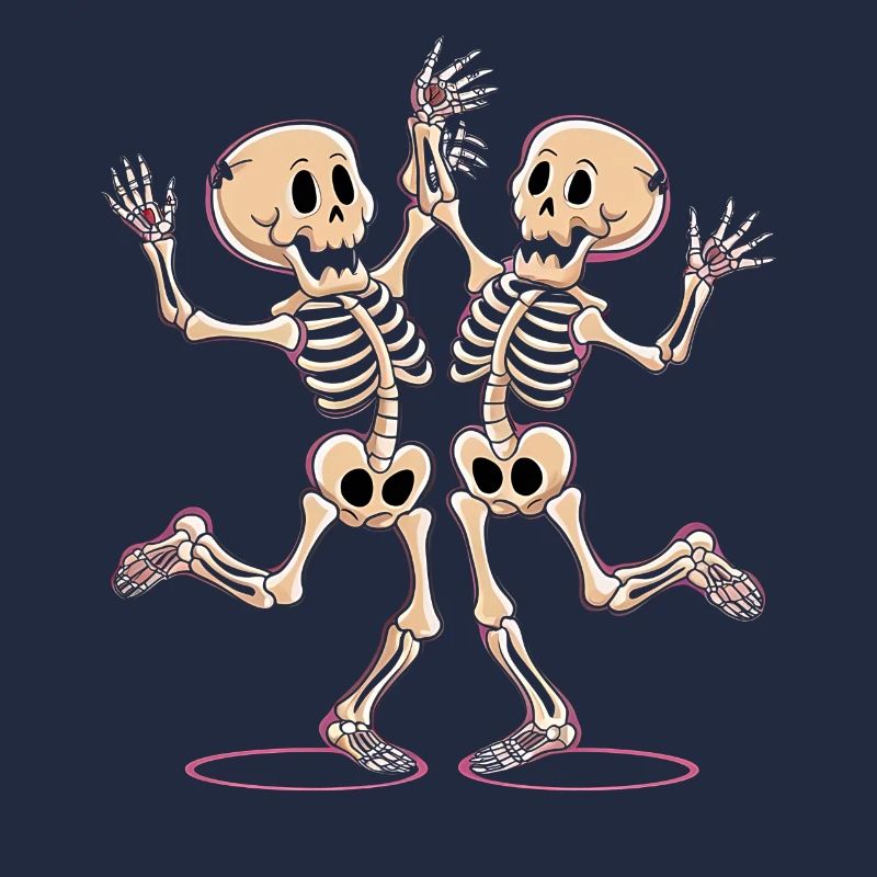 Figurines de squelette de danse joyeuse