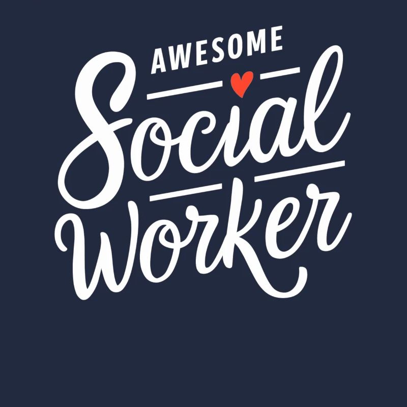 Awesome Social Worker Social Work Heart