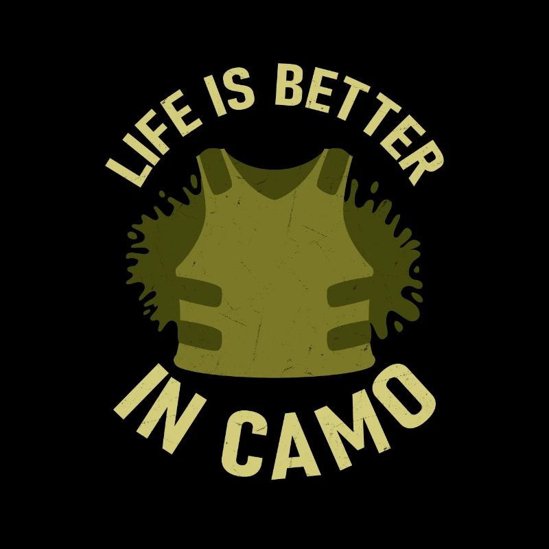 Life is Better in Camo Paintball Tactical Player