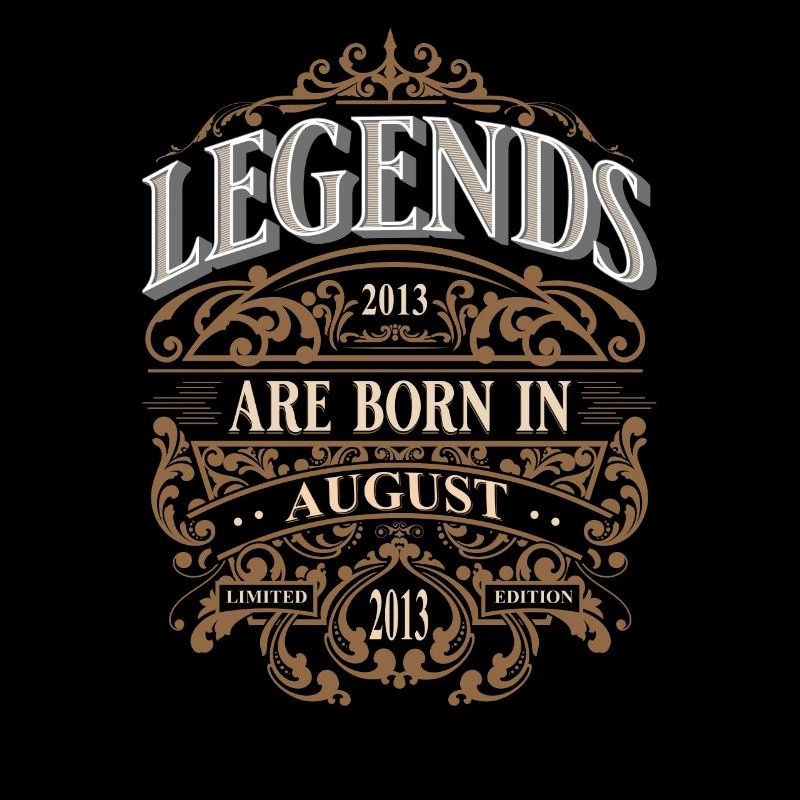 2013 Août Né Anniversaire Année de naissance