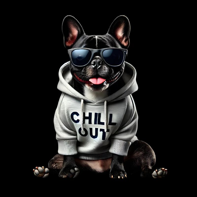Drôle de bouledogue français Chill Out Chill Out