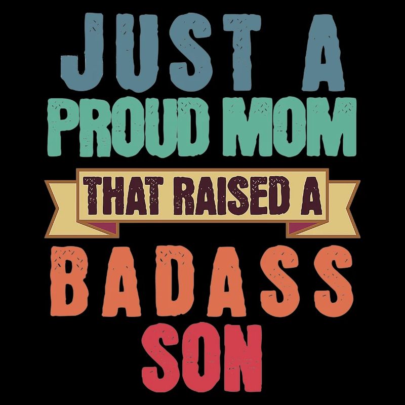 Nur eine stolze Mutter, die einen knallharten Sohn lustig großgezogen hat