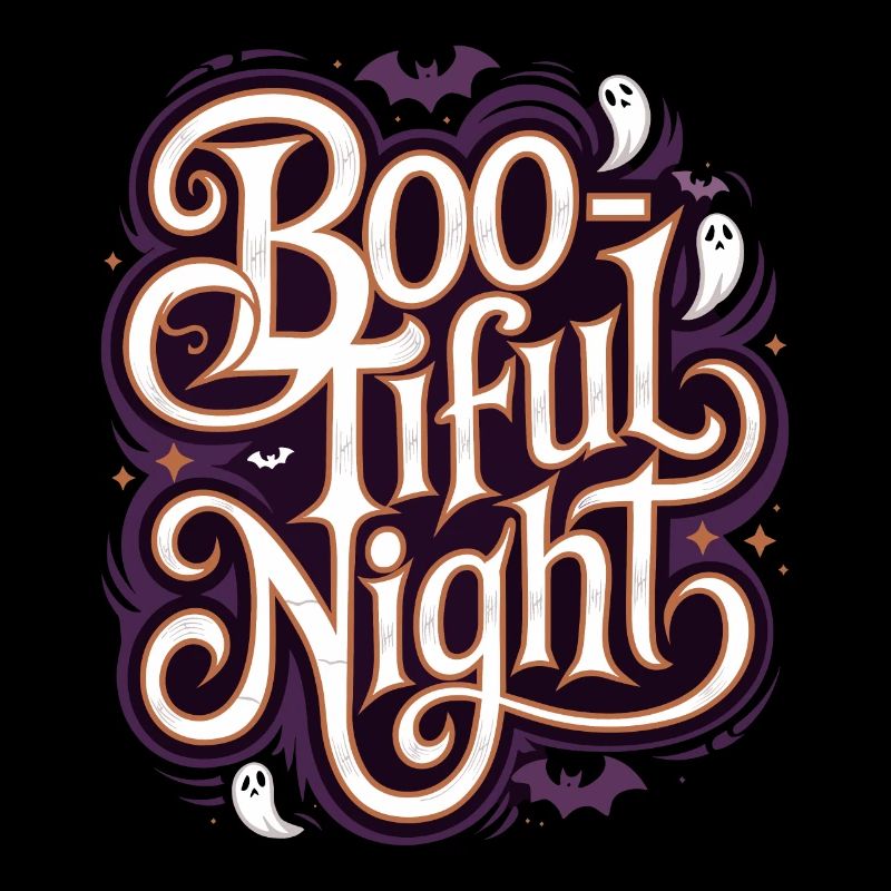 Boo-Tiful Nuit Halloween Effrayant Drôle