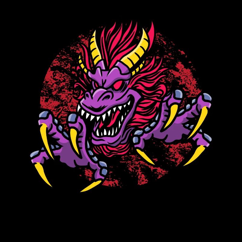 Fantasy Magic Dragon in Dungeon