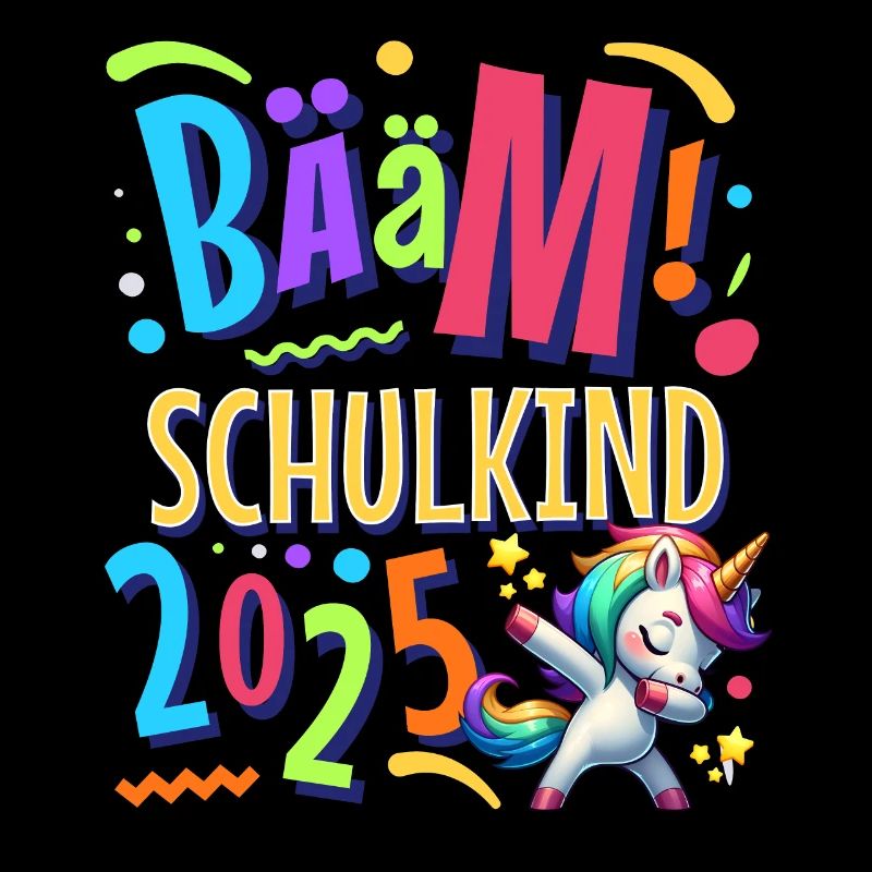 Bääm Schulkind 2025 Einhorn