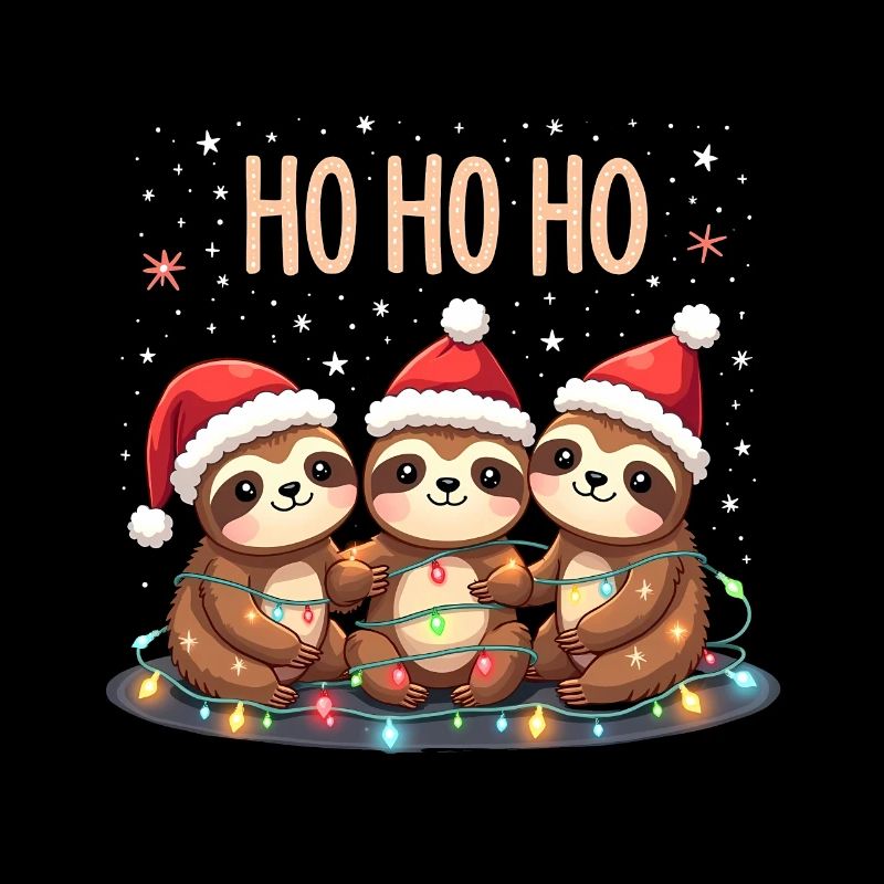 Weihnachtsoutfit Faultier Weihnachts Pyjam