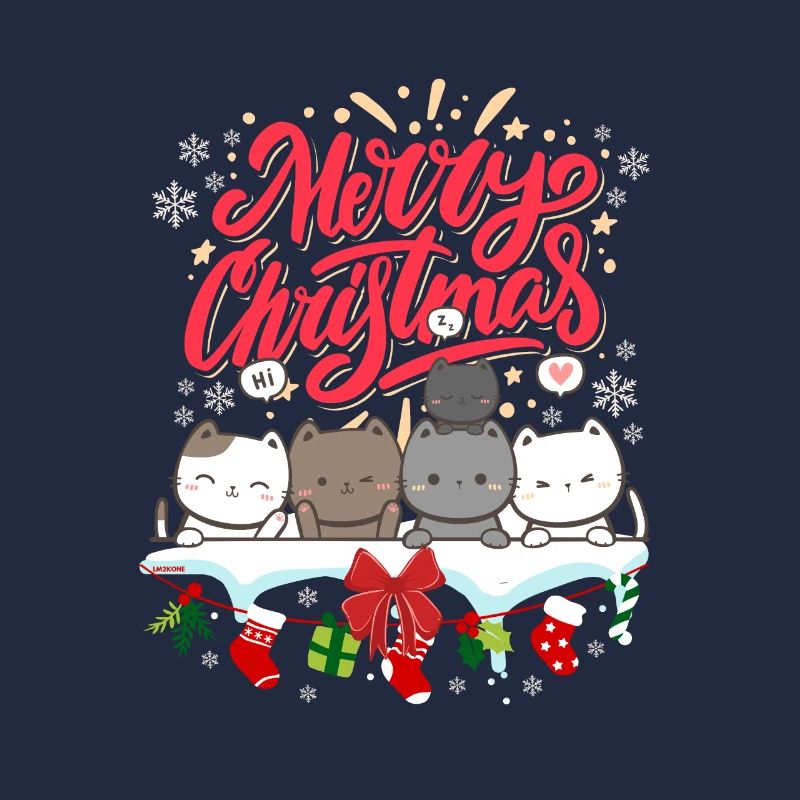 Chat mignon de Noël - Cute christmas cat