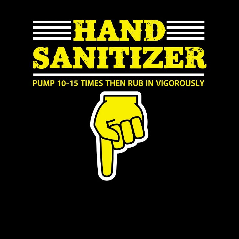 Hand Sanitizer Instructions Humorous Note for