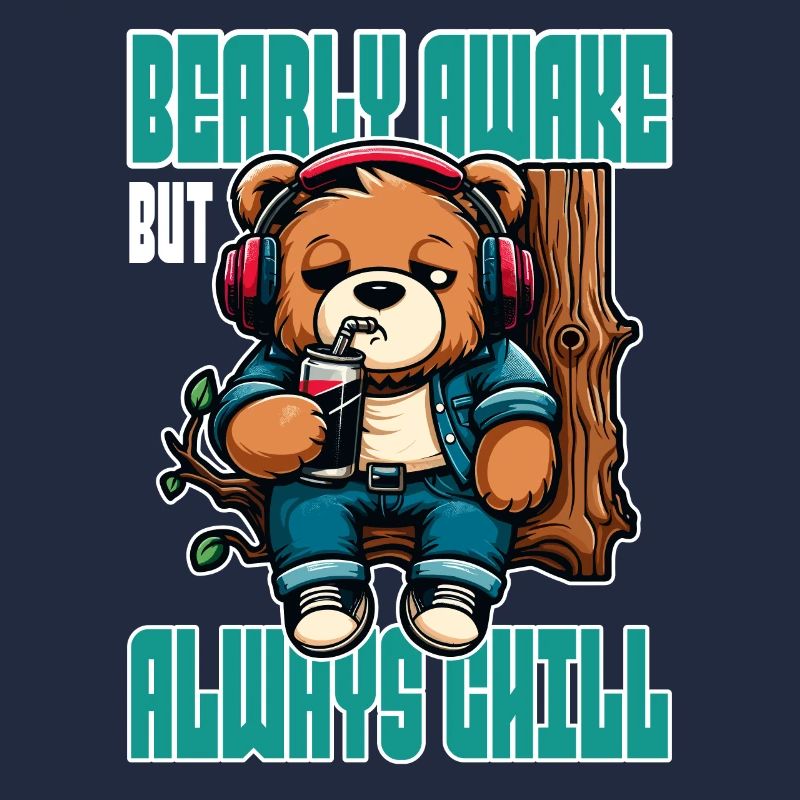 Bearly Awake - Funny Bear Design