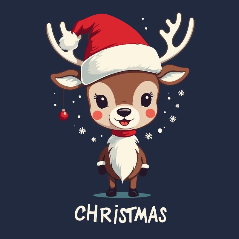 Conception de Noël de renne mignon