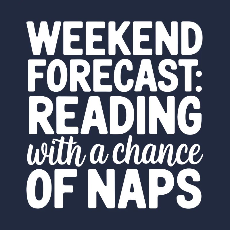 Wochenendvorhersage-Lesung mit der Möglichkeit eines Nickerchens
