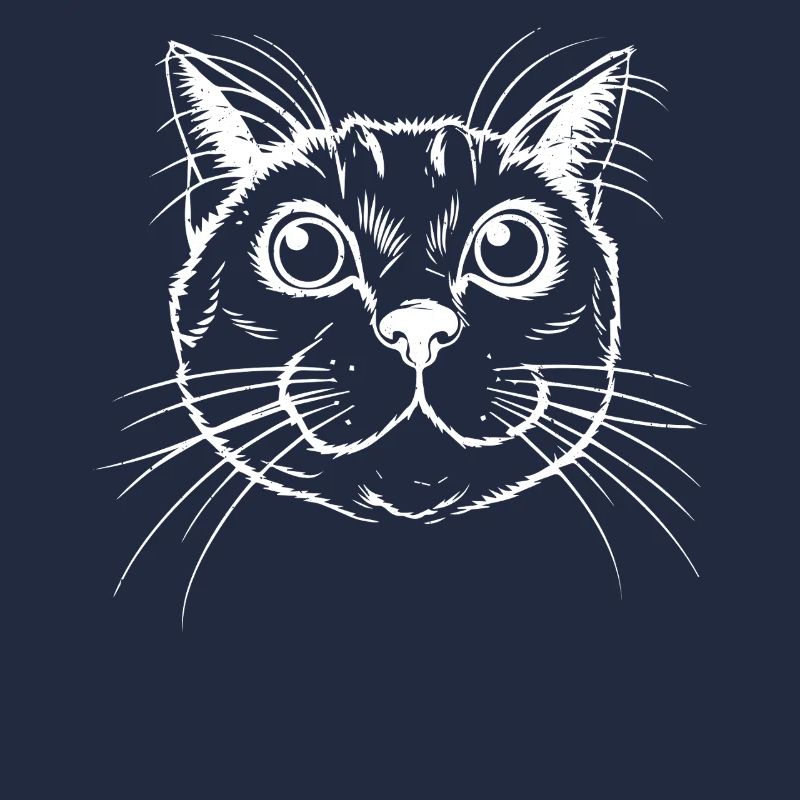 Conception détaillée de la tête de chat