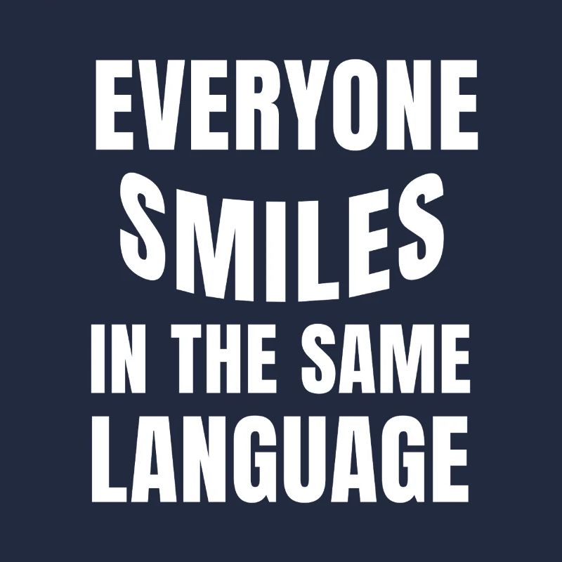 Smiling connects statement humanity