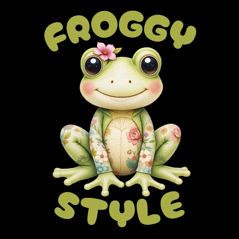 Style grenouille - Grenouille mignonne