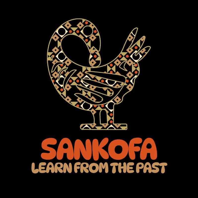 Sankofa Symbol Adinkra Ghana Schwarz