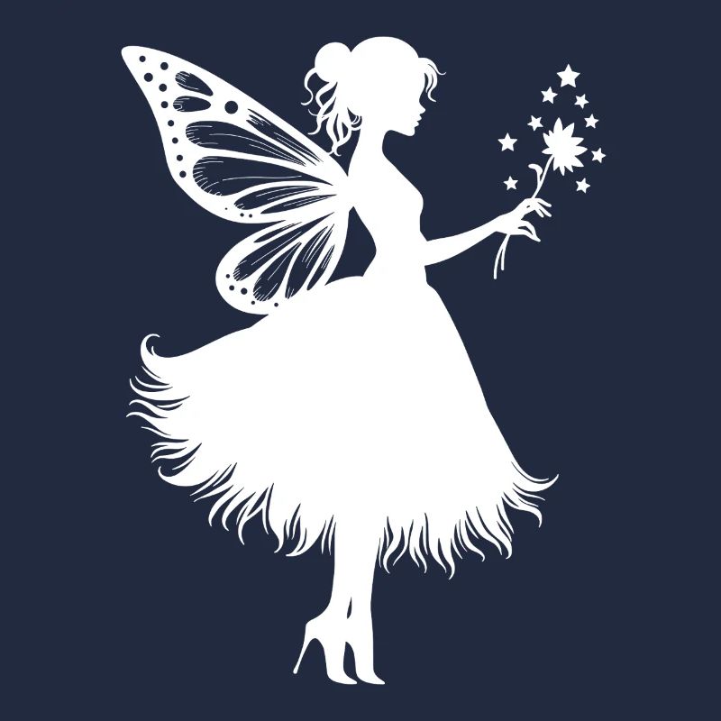 Fée magique avec fleur