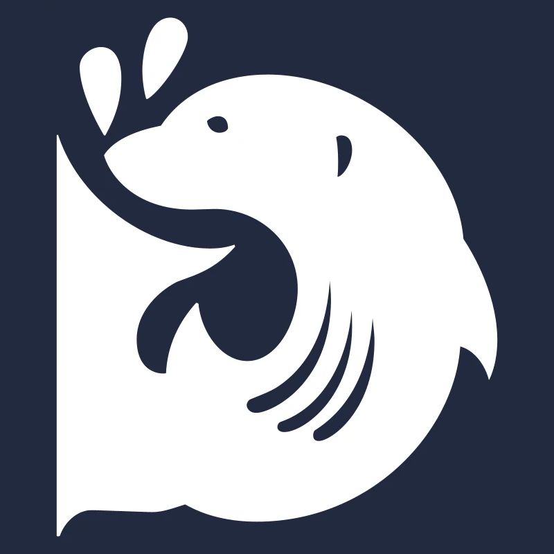 Poisson pingouin | Lettre D | Vectorale
