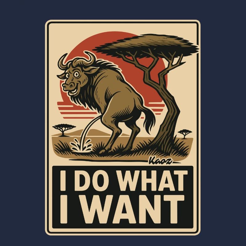 Wildebeest does what it wants – mark territory