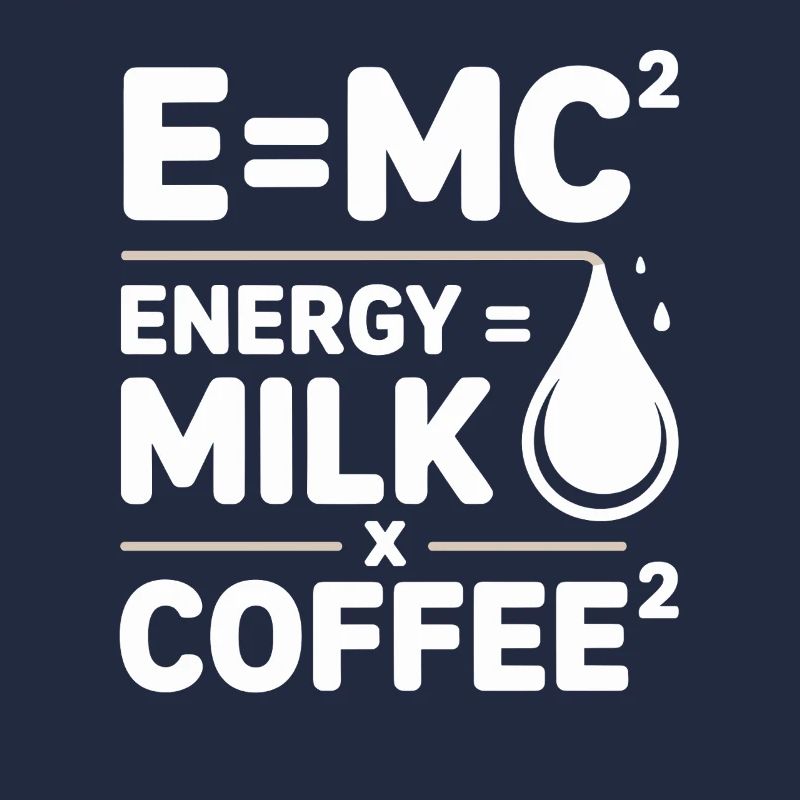 E=MC2 Physics Saying Caffeine Nerd Energy Coffee