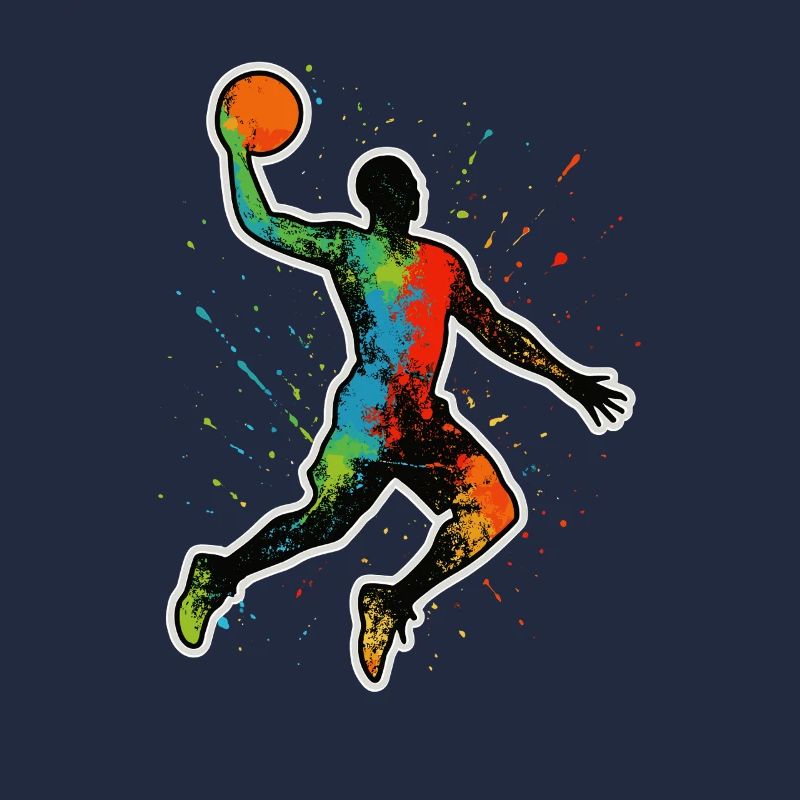 Basketball Splash Dunk – Color explosion in motion