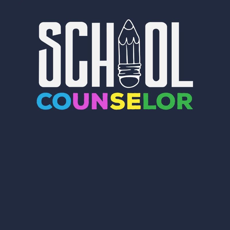 School Counselor Colored Pencil Design