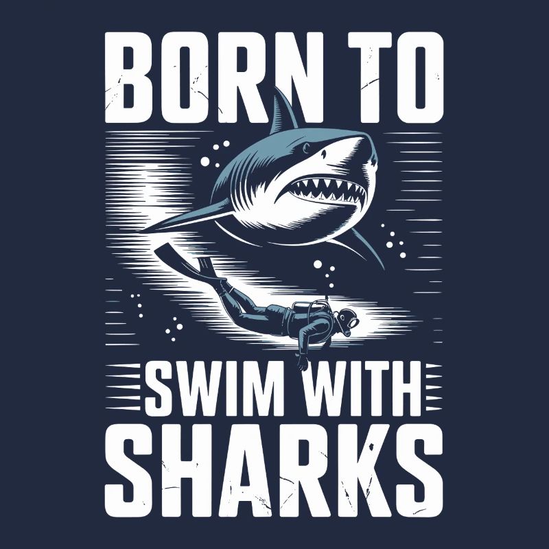 Né pour nager avec les requins