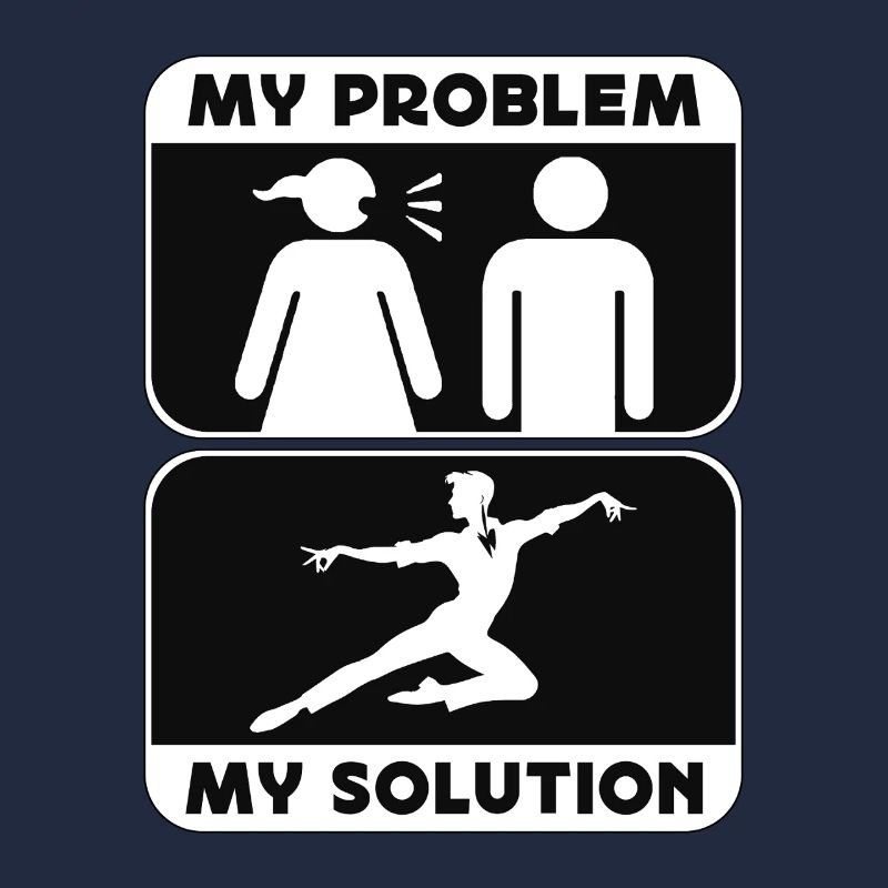Acro Danseur Mon Problème Ma Solution Pictogramme Papa