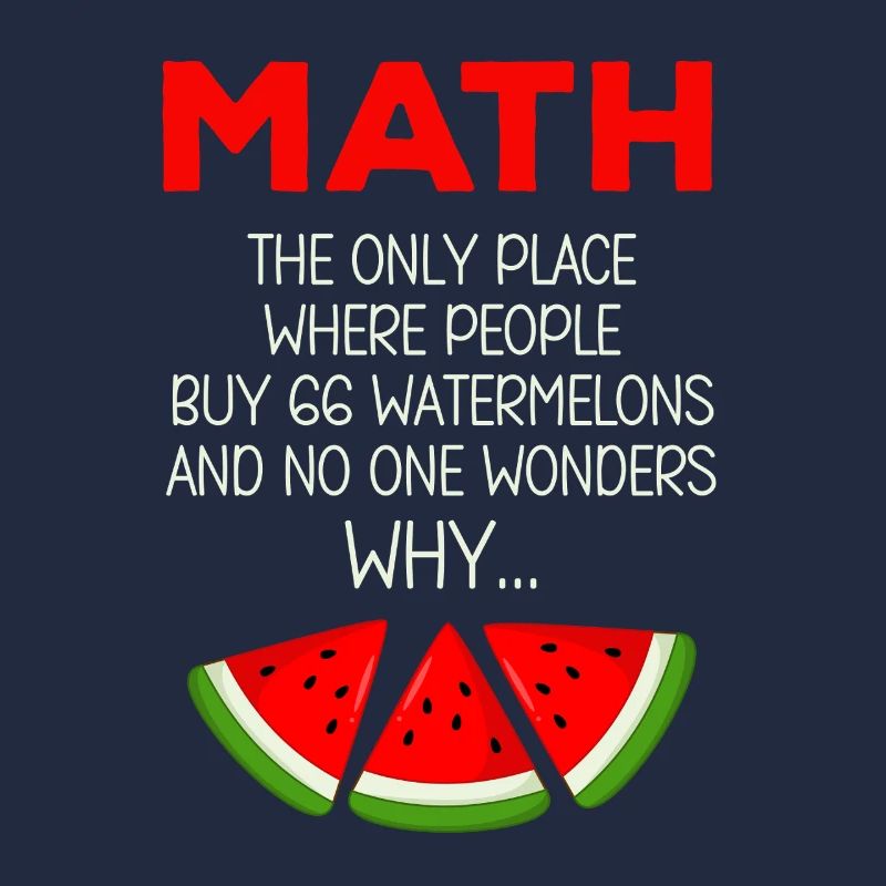 Drôle de professeur de mathématiques disant pastèque Calcul