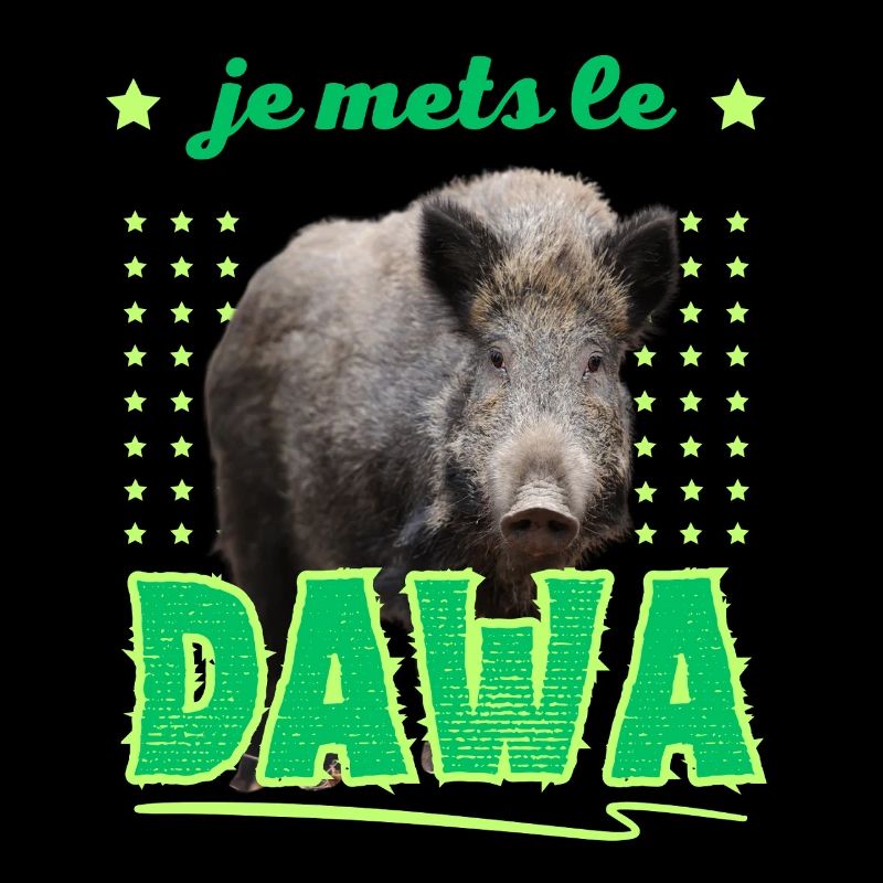 Ich stecke das DAWA in den Wald Jäger Geschenk