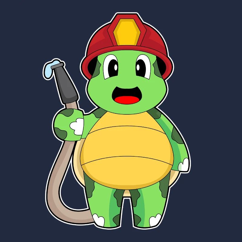 turtle fireman fire hose