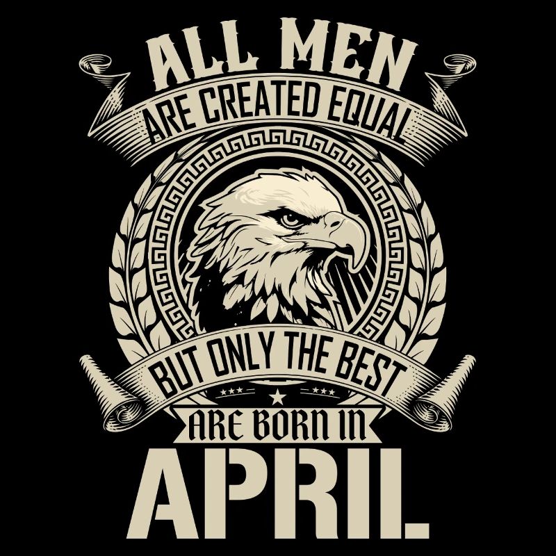 Eagle Pride April Geburtsmonat Design