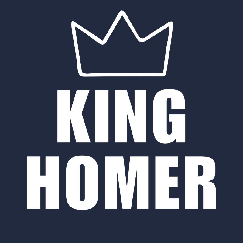 Homer Name mit Buchstabe H - King Crown Hemd