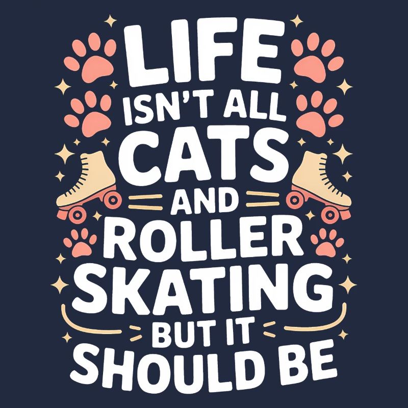 Roller Skating Spruch Katzen Witz Skating Geschenk