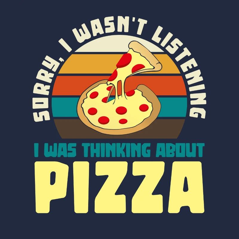 Pizza Träumer Retro Motiv
