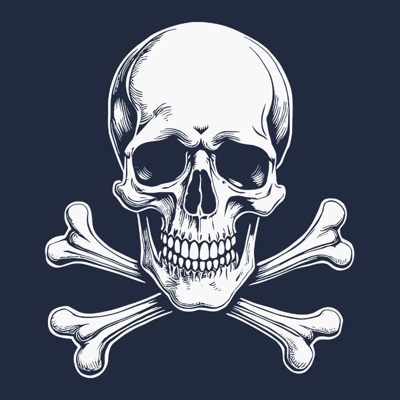 Crâne Jolly Roger classique