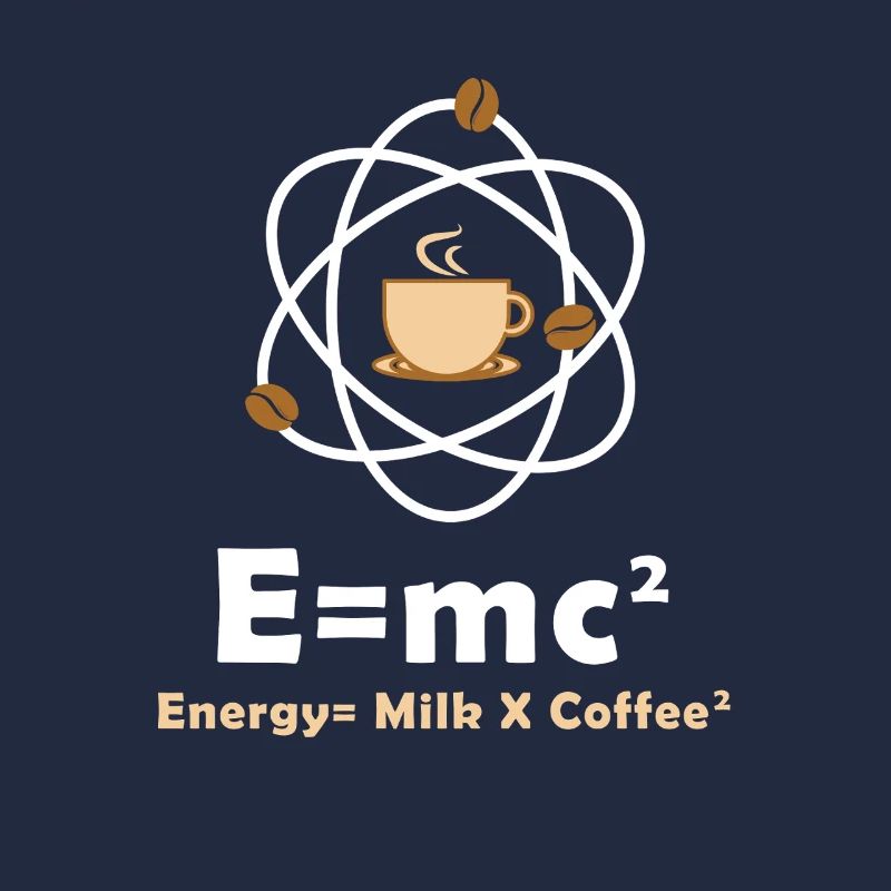 E=mc² Lustiger Physiker Spruch Kaffee Physik