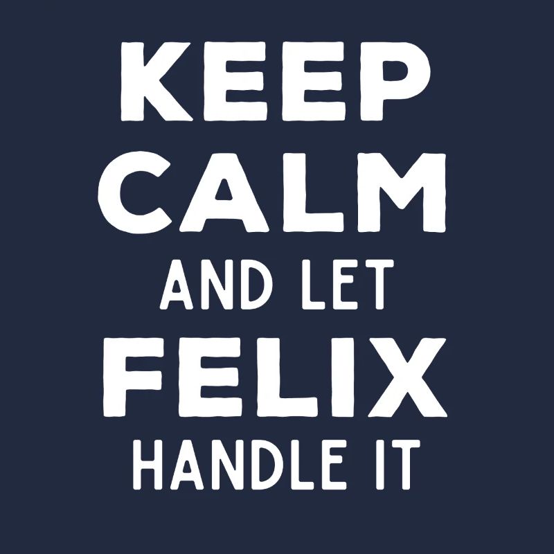 Keep Calm Let Felix sort it out Funny saying