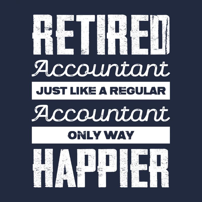 Comptable de retraite heureux