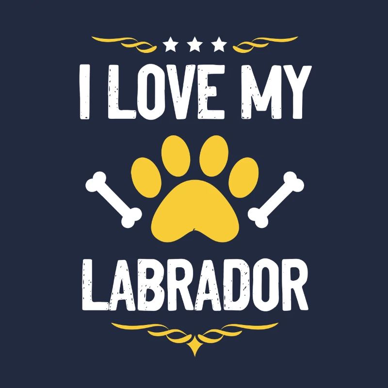 Ich liebe Labrador Pfote