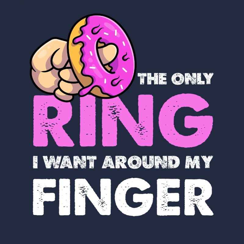 Nur der Donut-Ring am Finger